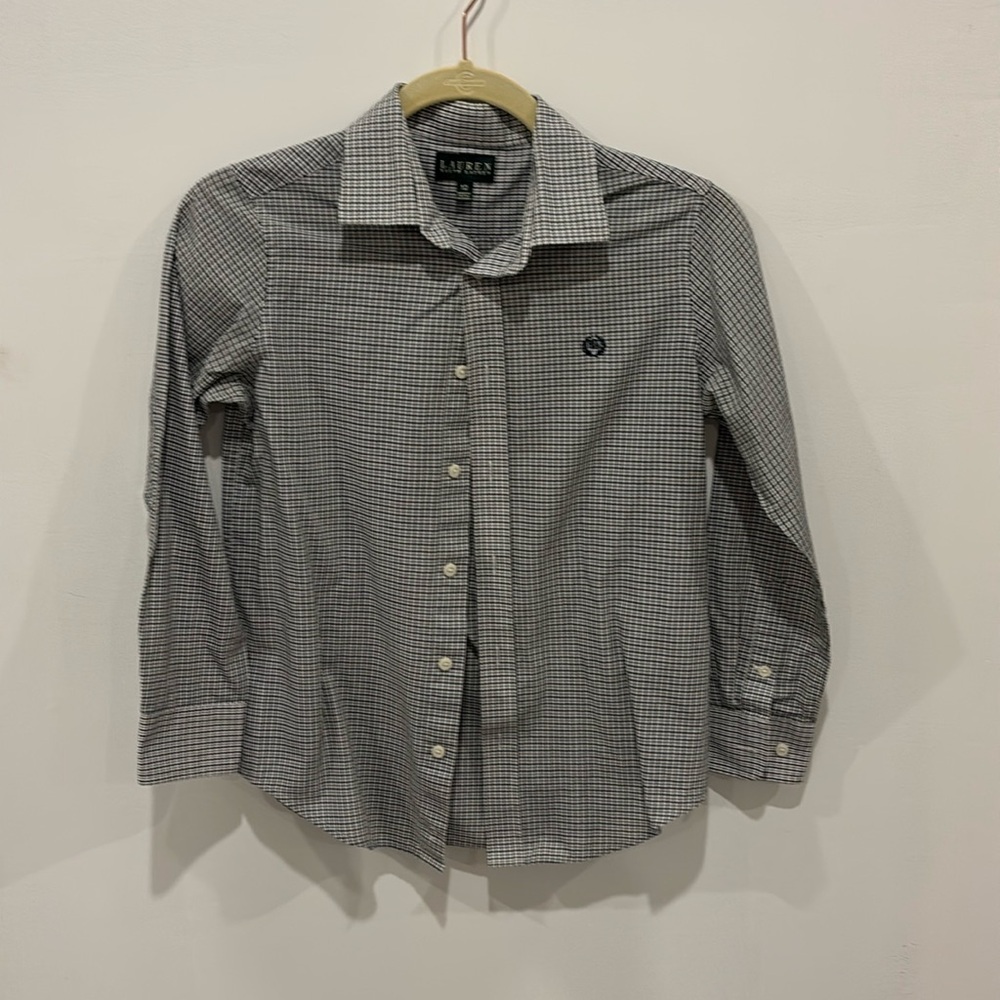 Lauren Ralph Lauren easy care button down shirt for boys.